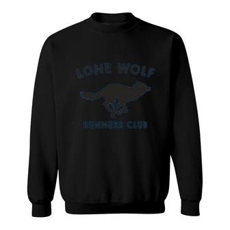 Gone For A Run Runner Lone Wolf Sweatshirt | Mazezy