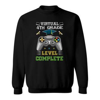 Graduation Virtual 4Th Grade Level Complete Gamer 2021  Sweatshirt