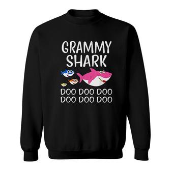 Grammy Shark Doo Doo Funny Baby Mommy Sweatshirt | Mazezy