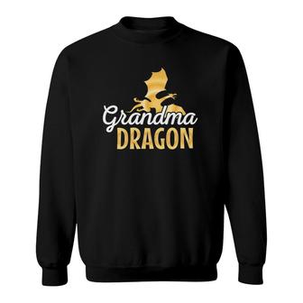 Grandma Dragon Mythical Legendary Creature Grandmother Sweatshirt | Mazezy