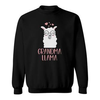 Grandma Llama Cute Grandmother Gift Sweatshirt | Mazezy