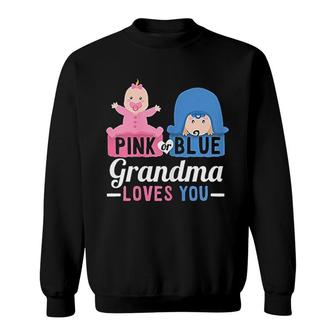 Grandma Loves You Gender Sweatshirt | Mazezy