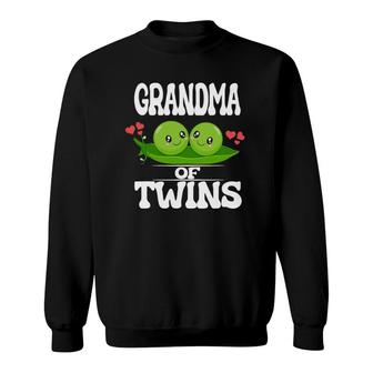 Grandma Of Twins Grandmother Gift Sweatshirt | Mazezy