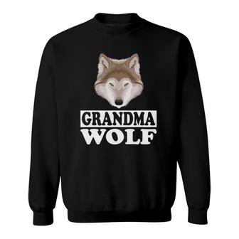 Grandma Wolf Grandmother Gift Sweatshirt | Mazezy