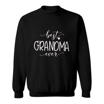 Grandma Women Best Grandma Ever Letter Print Grandmother Sweatshirt - Thegiftio UK