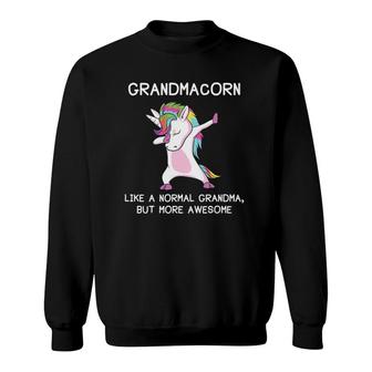 Grandmacorn Like A Grandma But Awesome Unicorn Sweatshirt | Mazezy