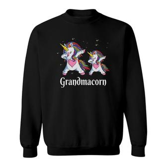 Grandmacorn Unicorn Costume Mom Mother's Day Sweatshirt | Mazezy