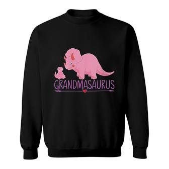 Grandmasaurus Dinosaur Grandma Gift Sweatshirt | Mazezy