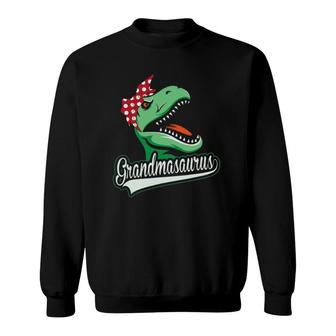 Grandmasaurus Funny Grandmother Dinosaur Gift From Grandkids Sweatshirt | Mazezy