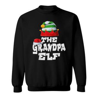 Grandpa Elf Family Matching Christmas Group Pajama Pj Sweatshirt | Mazezy