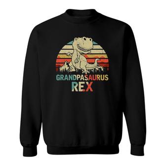 Grandpasaurus Rex Dinosaur Father's Day Sweatshirt | Mazezy