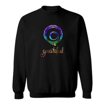 Grateful Gratitude Symbol Inspirational Sweatshirt | Mazezy