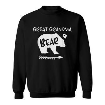 Great Grandma Bear With Heart Sweatshirt | Mazezy