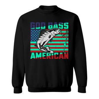 Green God Bass American Fishing Nice Gifts For Fisher Sweatshirt - Thegiftio UK