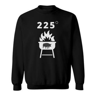 Grill Master Grilling Bbq 225 Degrees Smoker Graphic Sweatshirt | Mazezy