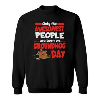 Groundhog Day Birthday Funny Gag Gift Men Women Son Daughter Sweatshirt | Mazezy