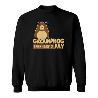 Groundhog Day February 2 Weatherman Ground-Hog 2021 Ver2 Sweatshirt | Mazezy