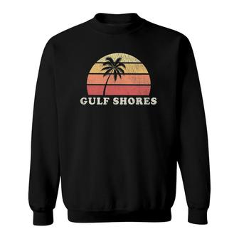 Gulf Shores Al Vintage 70S Retro Throwback Design Sweatshirt