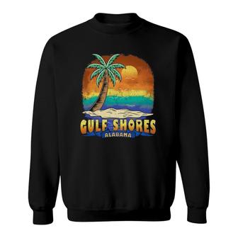 Gulf Shores Alabama Vintage Distressed Souvenir Sweatshirt | Mazezy