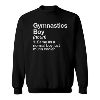 Gymnastics Boy Definition Sweatshirt | Mazezy