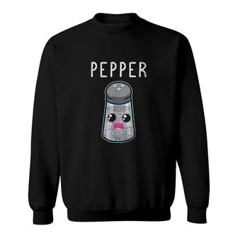 Halloween Salt And Pepper Matching Couples Costume Sweatshirt - Seseable