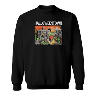 Halloween Town In University Pumpkin And Ghost Sweatshirt | Mazezy