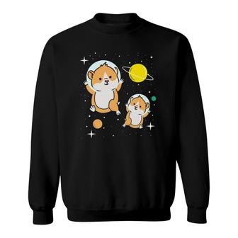 Hamster In Space Hamster Lover Gift Sweatshirt | Mazezy