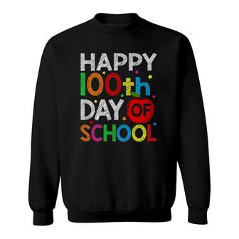 Happy 100 Days Of School For Kids Boys Teachers Sweatshirt | Mazezy