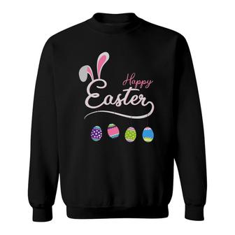 Happy Easter Bunny Eggs Hunting Sweatshirt | Mazezy CA