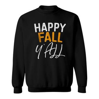 Happy Fall Yall Orange Fall Cute Sweatshirt