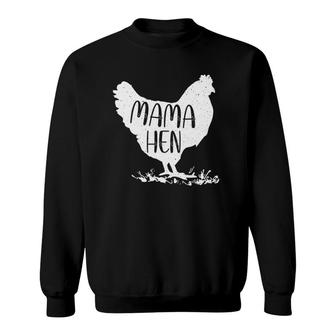 Happy Mother's Day Mama Hen Chicken Mommy Cute Mom Funny Sweatshirt | Mazezy