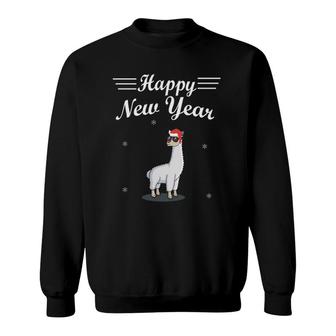 Happy New Year New Years Eve 2023 Llama Sweatshirt | Mazezy