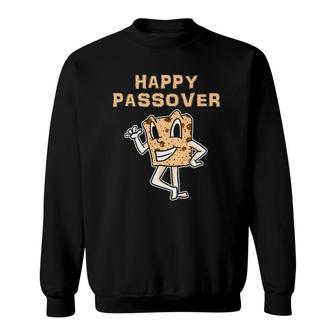 Happy Passover Matzah Funny Pesach Passover Sweatshirt | Mazezy