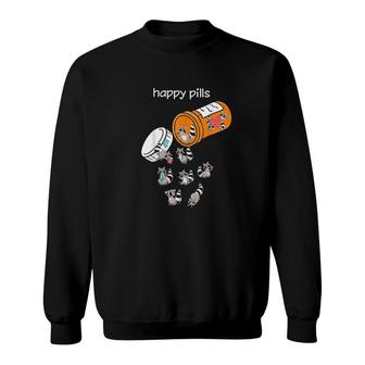 Happy Raccoon Funny Raccoon Lover Gift Sweatshirt | Mazezy