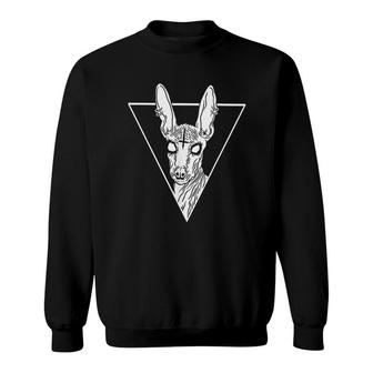 Heavy Metal Bunny From Hell Death Metal And Goth Sweatshirt | Mazezy
