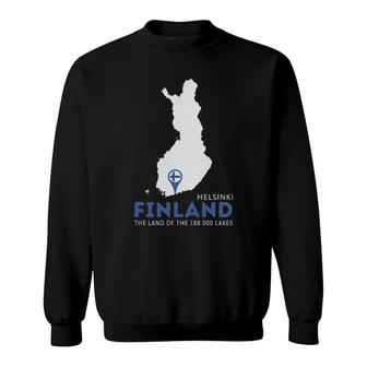 Helsinki Finland The Land Of The 188000 Lakes Sweatshirt | Mazezy