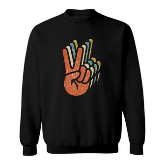 Hippie Peace 60s 70s Sweatshirt | Mazezy