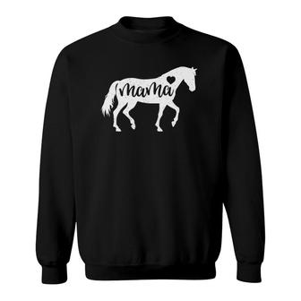 Horse Mama Mothers Day Mom Lover Sweatshirt | Mazezy