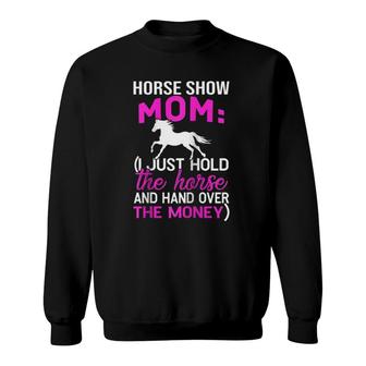 Horse Show For Women Horse Show Mom Raglan Baseball Tee Sweatshirt | Mazezy