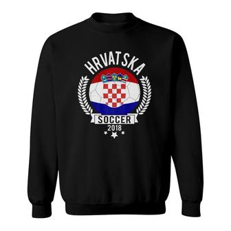 Hrvatska Croatia 2018 Soccer Team Fan Jersey Sweatshirt | Mazezy