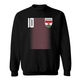 Hungary Futbol Soccer Jersey Sweatshirt | Mazezy