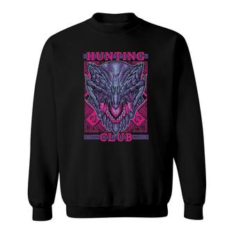 Hunting Club Gore Magala Monster Gamer Hunter World Dragon Sweatshirt | Mazezy