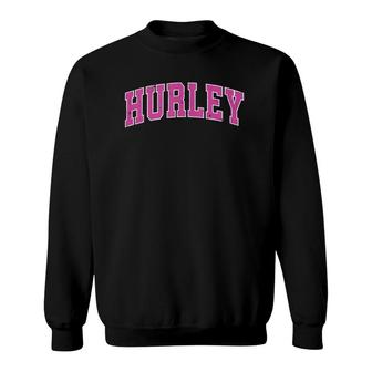 Hurley Virginia Va Vintage Sports Design Pink Design Tank Top Sweatshirt | Mazezy