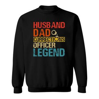 Husband Dad Corrections Officer Legend Father's Day Sweatshirt | Mazezy