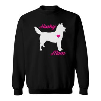 Husky Mom Cute Mother's Day For Dog Lovers Sweatshirt | Mazezy