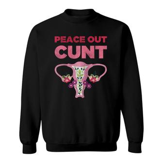 Hysterectomy Recovery Products - Peace Out Uterus Sweatshirt | Mazezy