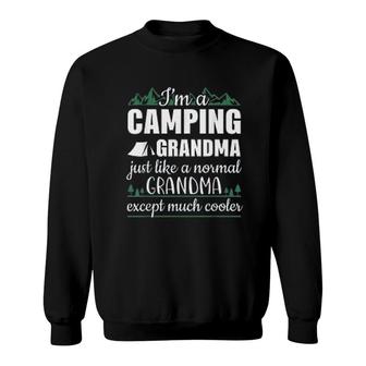 I Am A Camping Grandma Sweatshirt | Mazezy
