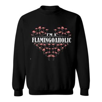 I Am A Flamingoaholic Sweatshirt | Mazezy