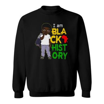 I Am Black History Kids Boys I Am African American Sweatshirt | Mazezy