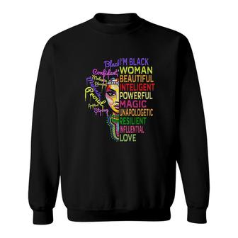 I Am Black History Month Black Girl Magic Melanin Sweatshirt - Thegiftio UK